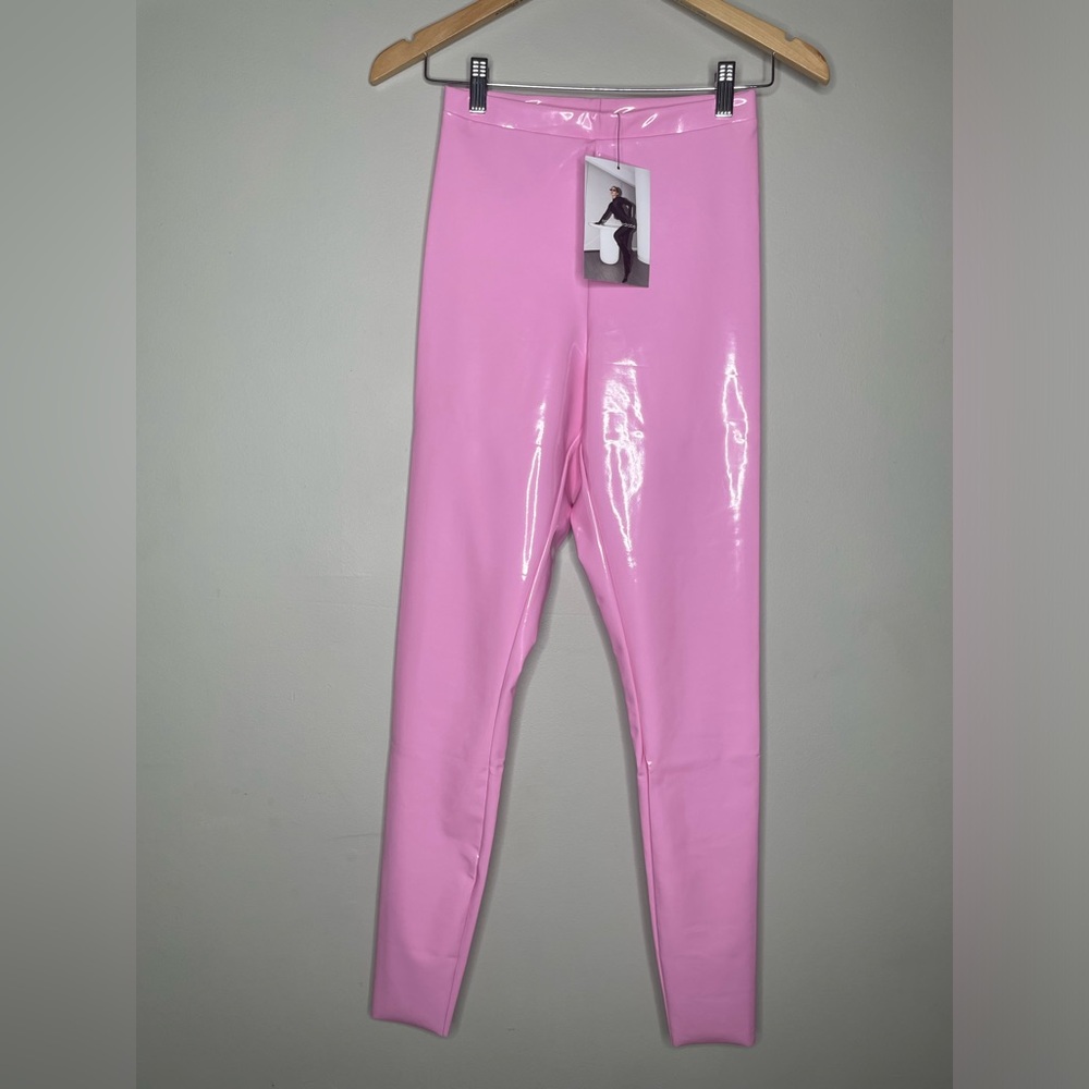Naked Wardrobe Vinyl Leggings Sz XS
